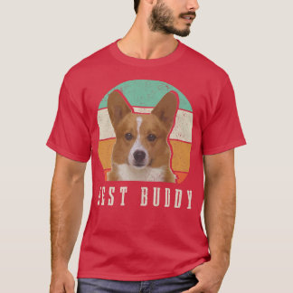 Camiseta Corgi Pai Corgi Mãe Melhor Coisa Retro Vintage