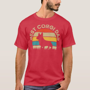 Camiseta Corgi Pai Engraçado Pai Bonito Para Amantes De Cor