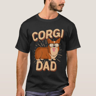 Camiseta Corgi Pai Men Pembroke Welsh Corgi Pet Cog