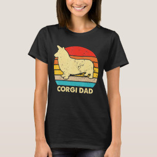 Camiseta Corgi Pai Puppy Animal Dog Proprietário Pet Welsh