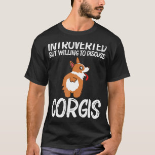 Camiseta Corgi Para Homens Mulheres Pet Cães Cães Animais P