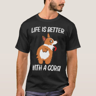 Camiseta Corgi Para Homens Mulheres Pet Cães Cães Animais P