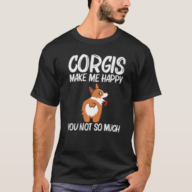 Camiseta Corgi Para Homens Pet Dog Animal Dogggoggy Proprie (Frente)