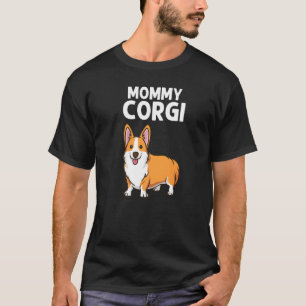 Camiseta Corgi Para Mulheres Mamãe Welsh Corgi