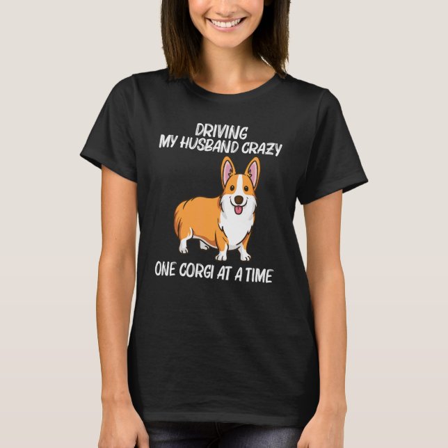 Camiseta Corgi Para Mulheres Mamãe Welsh Corgi (Frente)