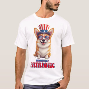 Camiseta Corgi Patriótico - Patriótico Positivamente
