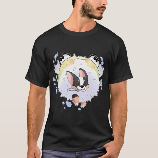 Camiseta Corgi Peixe Balão (Frente)