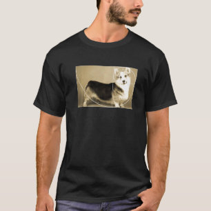Camiseta Corgi Proporção Áurea Espiral de Fibonacci Matemát