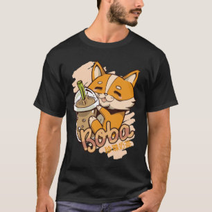 Camiseta Corgi Puppy Com Chá De Bolha