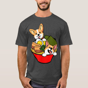 Camiseta Corgi Ramen, Presentes De Aniversário Para Pássaro