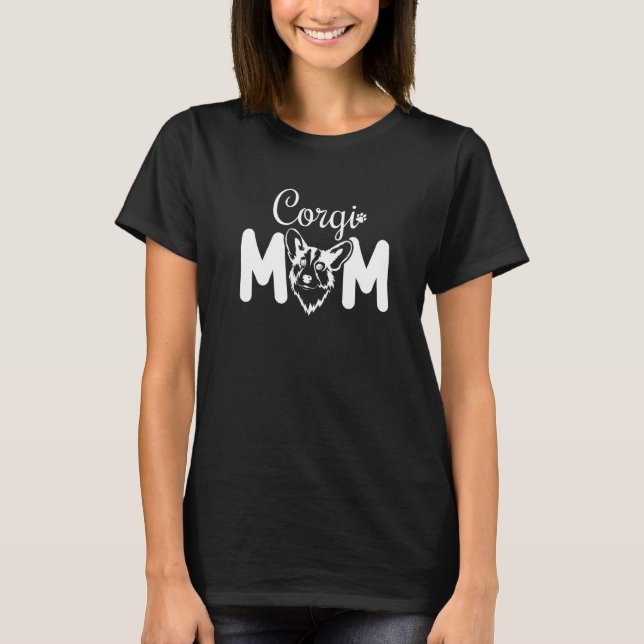 Camiseta Corgi Rescue Corgi - Mãe Premium (Frente)