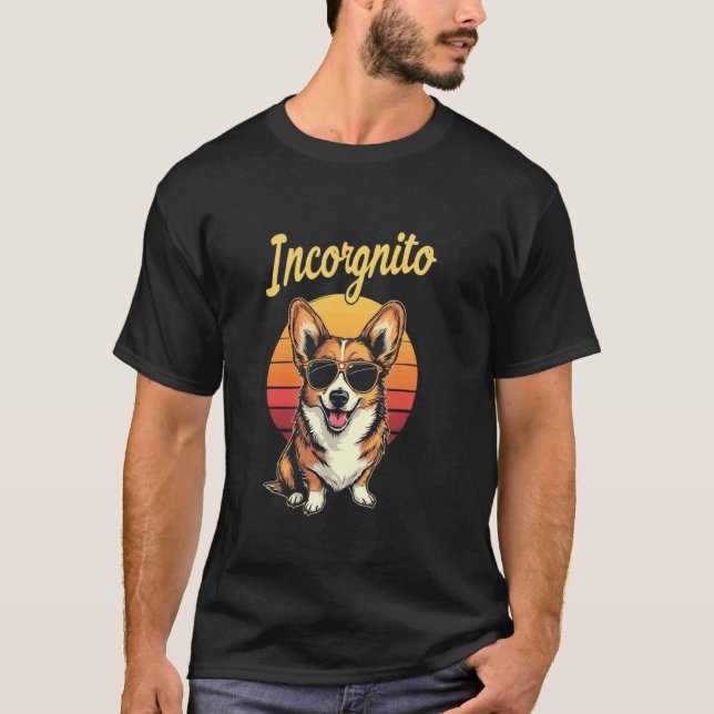 Camiseta Corgi Retro Incógnito (Frente)