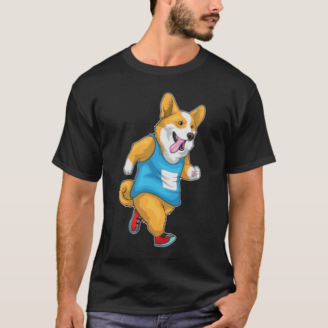 Camiseta Corgi Runner Sports (Frente)