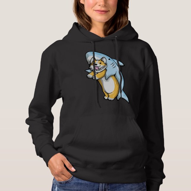 Camiseta Corgi Shark Funny Corgi Costume 988 (Frente)