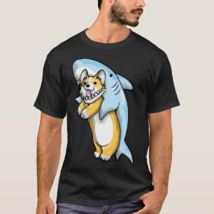 Camiseta Corgi Shark Funny Corgi Costume 988