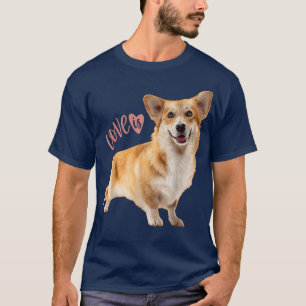 Camiseta Corgi Shirt Love Is Dog Mamãe Pai Tee Puppy Pet Wo