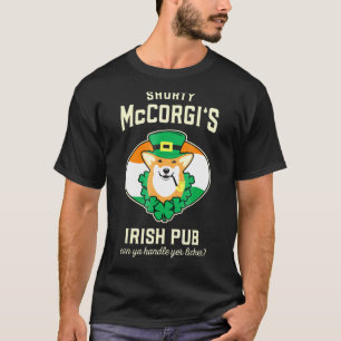 Camiseta Corgi Shorty Mccorgi Irish Pub Paddys Day