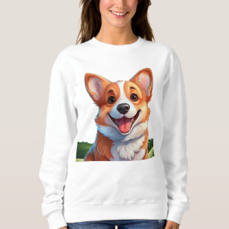 Camiseta Corgi sorridente