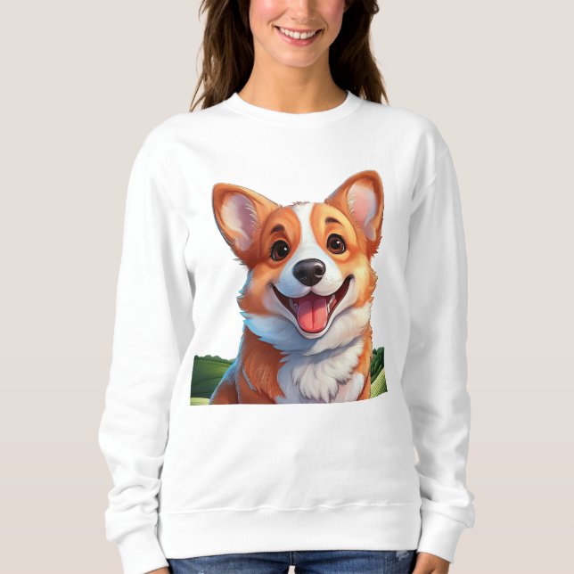 Camiseta Corgi sorridente (Frente)