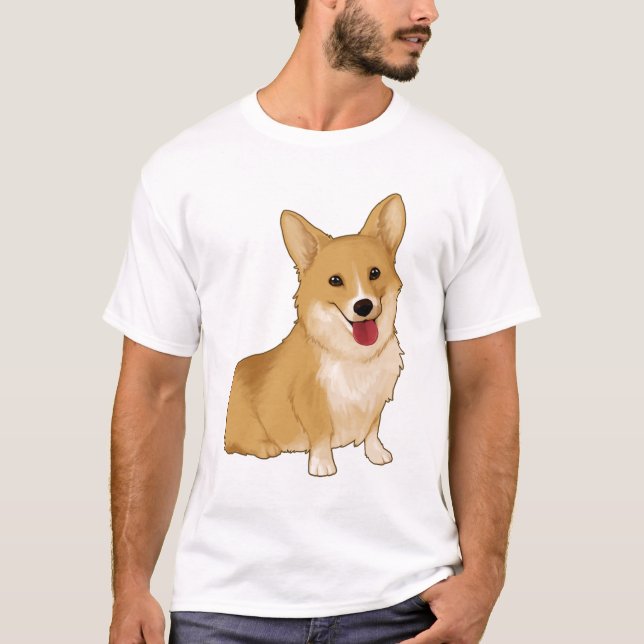 Camiseta Corgi sorridente (Frente)