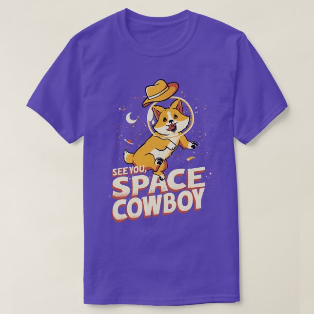 Camiseta Corgi Space Cowboy por Tobe Fonseca (Frente do Design)