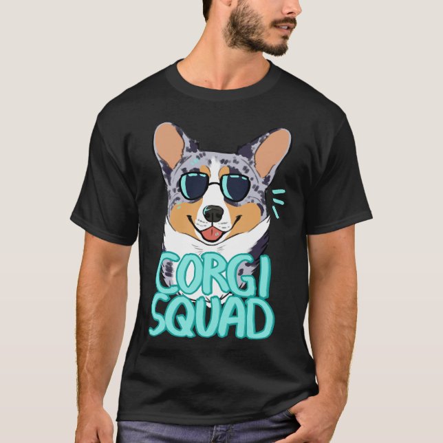 Camiseta Corgi Squad Merle Tricolor (Frente)