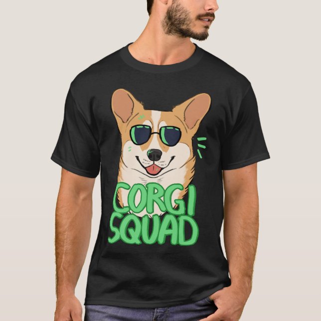 Camiseta Corgi Squad Red (Frente)