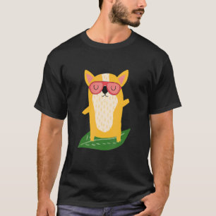 Camiseta Corgi Surfista Corgi Fofo Cachorro