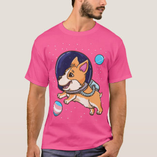 Camiseta Corgi Transgênero No Orgulho Trans Espacial1335