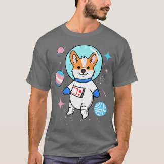 Camiseta Corgi Transgênero No Orgulho Trans Espacial 1334