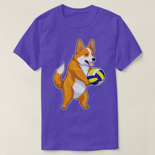 Camiseta Corgi Voleibol (Frente do Design)