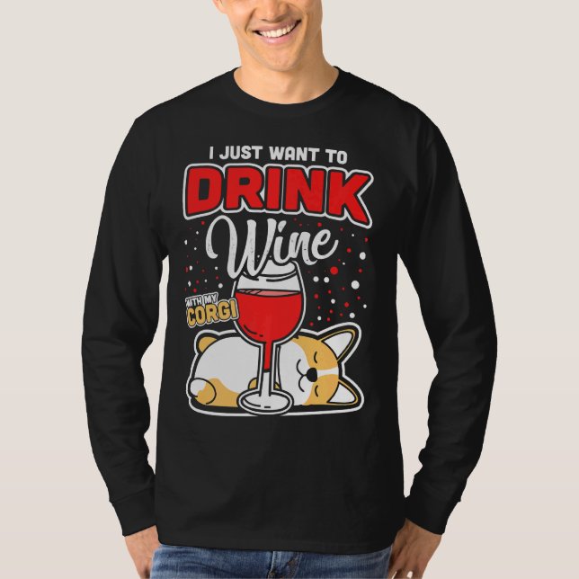 Camiseta Corgi Wine (Frente)