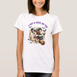 Camiseta Corgi Witch, Eu Coloquei Um Spell Em Você