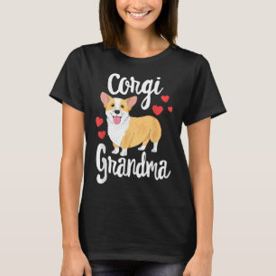 Camiseta Corgi Women Girls Puppy Lover Dog Avó Gift