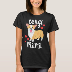 Camiseta Corgi Women Girls Puppy Mamãe Cachorro Mama Dom