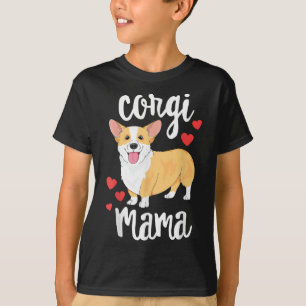 Camiseta Corgi Women Girls Puppy Mamãe Cachorro Mama Dom