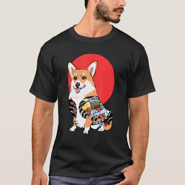 Camiseta Corgi Yakuza (Frente)