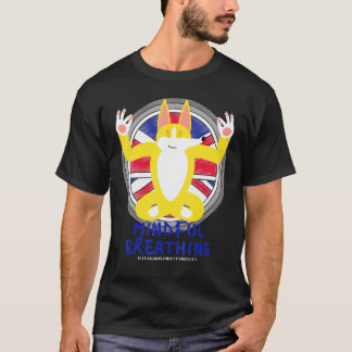Camiseta Corgi Zen Meditando Paz Amorosa Meditação