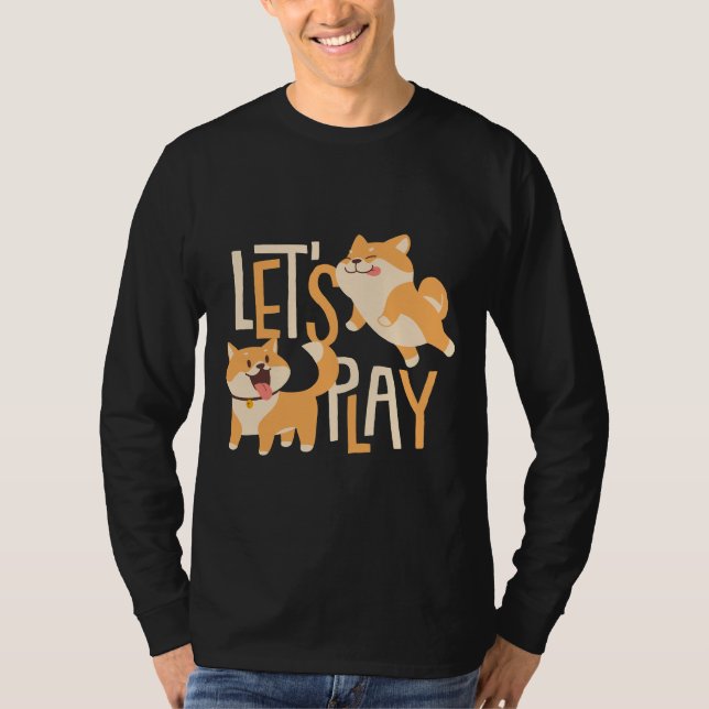Camiseta Corgis Bonito Que Joga (Frente)