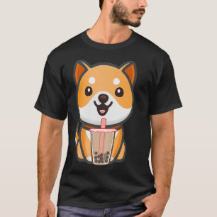 Camiseta Corgi's Puppy Dog Boba Bubble Teas Kawaii