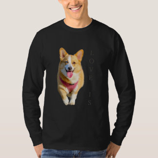 Camiseta Corgões Homens Mulheres Crianças Amor Cachorro Mãe
