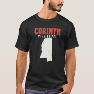 Camiseta Corinth Mississippi EUA State America Viagem Missi