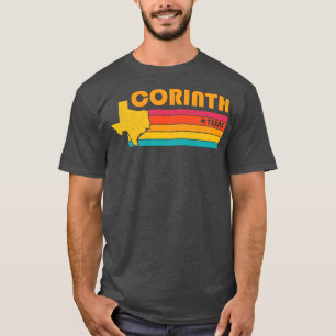 Camiseta Corinth Texas Vintage angustiou Souvenir