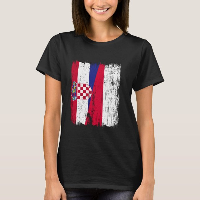 Camiseta Corinto Polonês Croata com Polônia Half Flag (Frente)