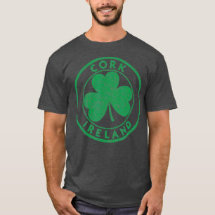Camiseta Cork Ireland Vintage Shamrock Sinal Distinto