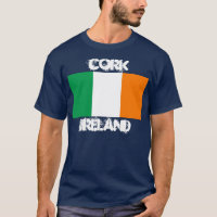 Cork, Irlanda, com bandeira irlandesa