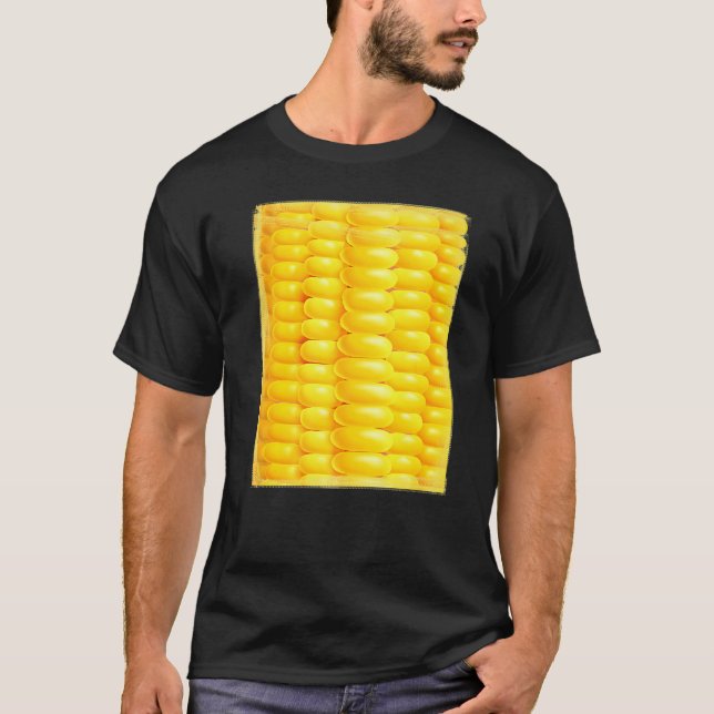 Camiseta Corn Costume Farmer Vegetarians Corn Pop  Yellow (Frente)