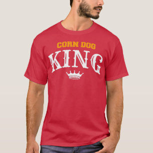 Camiseta Corn Dog King Engraçado Quitação De Comida Hotdog