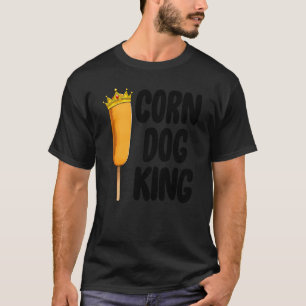 Camiseta Corn Dog King Funny Fair Corn Cães Foodie