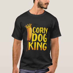 Camiseta Corn Dog King Shirt Engraçado Corndog Hot Dog Saus